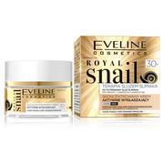 Eveline Royal Snail 30+ Aktywnie wygładzający skoncentrowany krem do twarzy na dzień i noc 50 ml