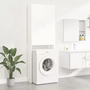 vidaXL vidaXL Szafka na pralkę biała 64 x 25,5 x 190 cm 808413 - Szafki łazienkowe - miniaturka - grafika 1