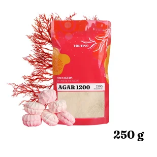 Agar Agar 1200 - naturalny zagęstnik z alg 250g Tortino - Dodatki do ciast w proszku - miniaturka - grafika 1