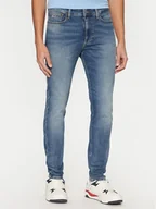 Spodnie męskie - Tommy Jeans Jeansy Simon DM0DM20548 Niebieski Skinny Fit - miniaturka - grafika 1