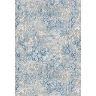 Niebiesko-szary dywan w nowoczesną kratkę B6-N79 - Dywany Niebiesko-szary dywan w nowoczesną kratkę B6-N79 - Dywany - miniaturka - grafika 1