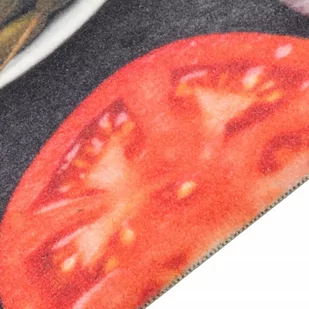 Dywanik kuchenny, wzór w wino i przekąski, 60x300 cm, aksamit Lumarko! - Wycieraczki - miniaturka - grafika 4