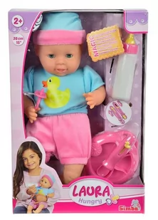 Simba LAURA Z ZESTAWEM DO KARMIENIA 397230 - Lalki dla dziewczynek - miniaturka - grafika 1