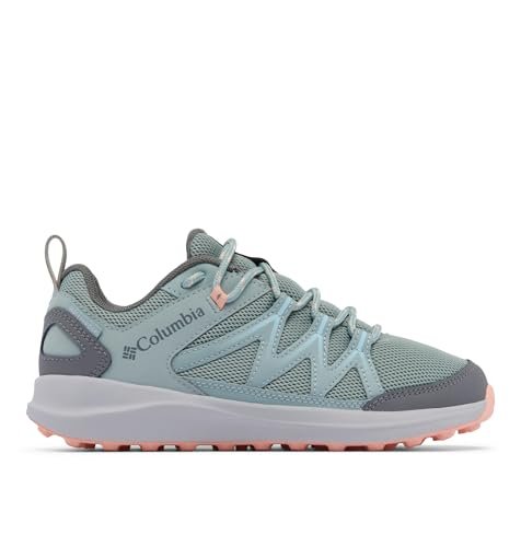 Columbia Youth Peakfreak Rush WP, Low Rise buty trekkingowe i turystyczne, Crushed Blue/Blush Rose, 4
