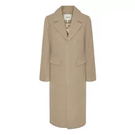 Płaszcze damskie - YAS Damski płaszcz YASLIMA LS Wool Mix Coat S. NOOS, Nomad, XL, Nomad, XL - miniaturka - grafika 1