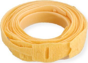 VELCRO ONE-WRAP-Band rzep z pętelką, 10 sztuk, żółty, 20 cm