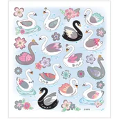 Pasmanteria - Naklejki ozdobne, Łabędzie - miniaturka - grafika 1