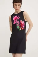 Sukienki - Desigual sukienka PHOENIX kolor czarny mini dopasowana 24WWVW05 - miniaturka - grafika 1
