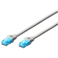 Patchcordy - Digitus Professional Patch cord UTP kat. 5e 1,5m PVC szary DK-1512-015 - miniaturka - grafika 1