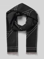 Apaszki i szaliki damskie - Szal z mieszanki wiskozy z frędzlami - miniaturka - grafika 1