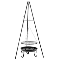 Ruszty - Majowo.pl DUŻY GRILL NA TRÓJNOGU Z OZDOBNYMI NOGAMI GRILL TRÓJNÓG MIR 338 - miniaturka - grafika 1