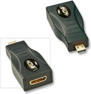 Złącza, przejściówki, adaptery - Adapter AV Lindy HDMI Micro - HDMI Mini czarny (41296) - miniaturka - grafika 1