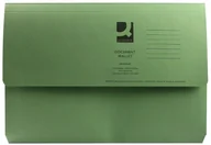 Portfele - Q-Connect Portfel na dokumenty Foolscap Green (50 sztuk) KF23012 - miniaturka - grafika 1