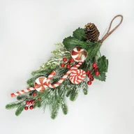 Ozdoby bożonarodzeniowe - Stroik wiszący z laseczkami - miniaturka - grafika 1