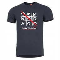 Koszulki męskie - Koszulka męska bawełniana sportowa T-Shirt Pentagon 3T Czarna XXL - miniaturka - grafika 1