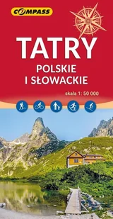Mapa - Tatry Polskie i Słowackie 1:50 000 - książka - Obcojęzyczne przewodniki, mapy i atlasy - miniaturka - grafika 1
