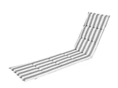 Poduszki ogrodowe - Poduszka na leżak Alicja - Popiel z białymi pasami ALI - miniaturka - grafika 1