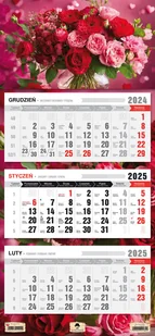 Kalendarz 2025, trójdzielny, bukiet - Kalendarze - miniaturka - grafika 1