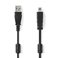 Akcesoria fotograficzne - Nedis CCGL60810BK20 kabel do aparatu 2 m Czarny - miniaturka - grafika 1