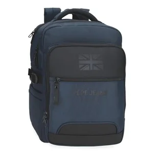 Pepe Jeans Bromley Plecak na Laptopa 15,6 cala Niebieski 28 x 40 x 16 cm Poliester 17,92 l by Joumma Bags, Niebieski, Talla única, plecak na laptopa - Torby na laptopy - miniaturka - grafika 1