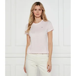 Tommy Hilfiger T-shirt Slim Fit - Koszulki i topy damskie - miniaturka - grafika 1