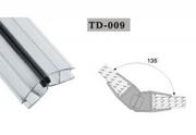 Uszczelki - Uszczelka magnetyczna do kabin prysznicowych TD-009 10 mm 2,2 mb(US-HR-013) - miniaturka - grafika 1