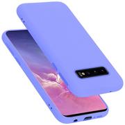 Etui i futerały do telefonów - Pokrowiec Do Samsung Galaxy S10 4G Etui w LIQUID JASNY FIOLET TPU Silikon Case Cover Obudowa Ochronny Cadorabo - miniaturka - grafika 1