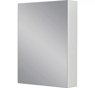 Biała matowa szafka wisząca z lustrem 60x80 Victa  - Szafki łazienkowe - miniaturka - grafika 1