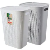 Kosze na bieliznę - Kosze z pokrywą Curver Infinity 60L mix kolorów, 2 szt. - miniaturka - grafika 1