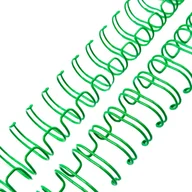 Okładki do laminatorów i bindownic - GRZBIET DRUTOWY do bindowania 3/4" jasno-zielony - miniaturka - grafika 1