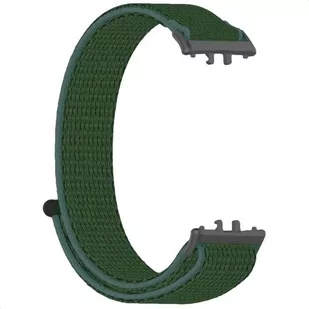 opaska pasek bransoleta NYLON "2" Samsung Galaxy FIT 3 zielona - Akcesoria do smartwatchy - miniaturka - grafika 1