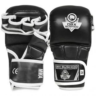 DBX Bushido Rękawice Sparingowe Do MMA &quot;Master&quot; Black White - Rękawice bokserskie - miniaturka - grafika 1