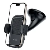 Uchwyty samochodowe do telefonów - Uchwyt na telefon TECH-PROTECT V8 DashBoard & Vent Czarny - miniaturka - grafika 1