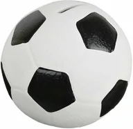 Skarbonki - Skarbonka piłka dekoracyjna ceramiczna czarna 13x14,5 - miniaturka - grafika 1