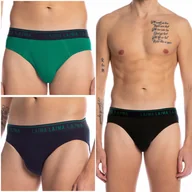 Majtki męskie - LAMA Slipy Męskie Majtki Bawełniane 3-PAK - XL - miniaturka - grafika 1