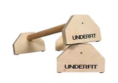 Poręcze i drążki do podciągania - Drewniane uchwyty do pompek paraletki UNDERFIT 90 cm - miniaturka - grafika 1