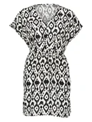 Sukienki - ONLY Sukienka w kolorze kremowo-czarnym - miniaturka - grafika 1