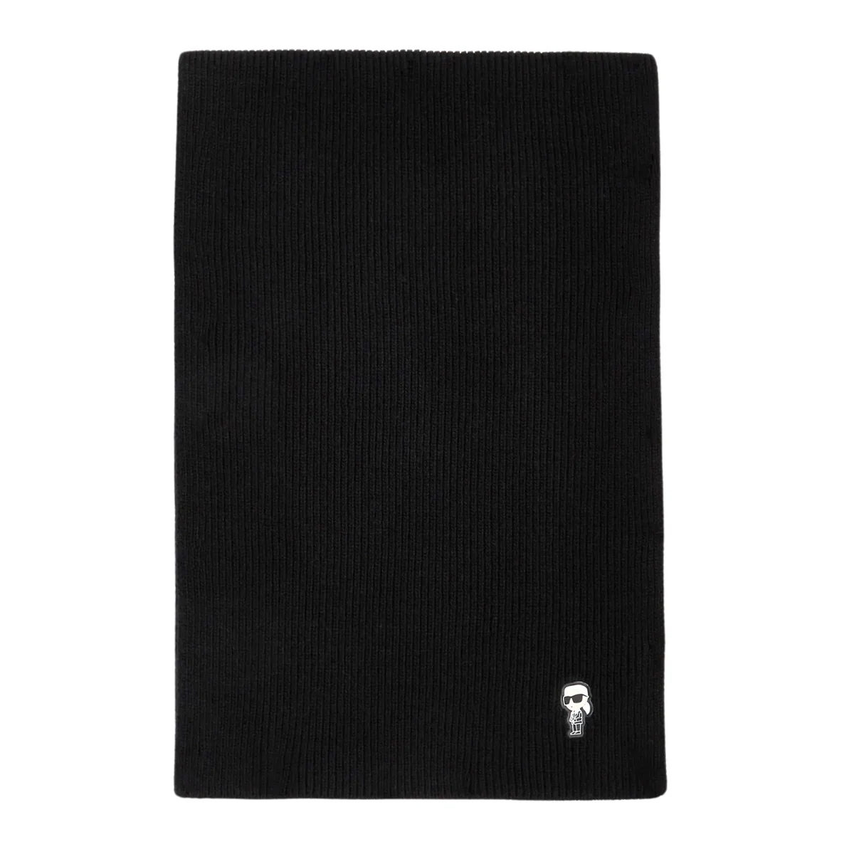 KARL LAGERFELD Czarny damski szalik Knit Scarf