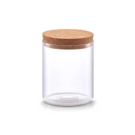 Pojemniki kuchenne - Smukły słoik z korkową pokrywką, 650 ml - miniaturka - grafika 1