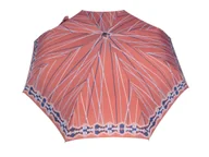 Parasole - Bardzo mocna automatyczna parasolka damska marki Parasol, brązowa w paski - miniaturka - grafika 1