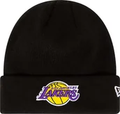 Czapki damskie - New Era New Era Essential Cuff Beanie Los Angeles Lakers Hat 60348856 Czarne One size - miniaturka - grafika 1