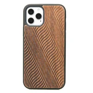 Etui i futerały do telefonów - Bewood Drewniane etui iPhone 12 / 12 Pro FALE MERBAU - miniaturka - grafika 1