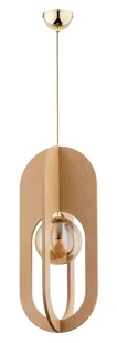 Nietypowa, designerska lampa wisząca z drewnem AL 61261 z serii TERRA - Lampy sufitowe - miniaturka - grafika 1