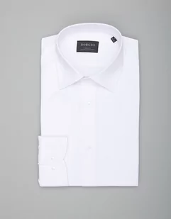 koszula latteria 00359 długi rękaw biały slim fit - Koszule męskie - miniaturka - grafika 1