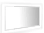 Lustra - Nowoczesne białe lustro w połysku LED M2-T26 - miniaturka - grafika 1