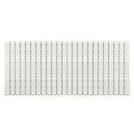 Maty antypoślizgowe - Mata łazienkowa sztywna szara prostokątna 91 x 40 cm AWD Interior - miniaturka - grafika 1