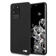 Etui i futerały do telefonów - BMW Etui hardcase BMHCS69MSILBK S20 Ultra G988 czarny/black Silicone M Collection - miniaturka - grafika 1