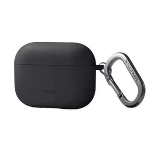 Etui ochronne na słuchawki UNIQ etui Nexo AirPods Pro 2 gen + Ear Hooks Silicone szary/charcoal grey - Akcesoria do słuchawek - miniaturka - grafika 1