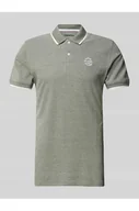 Koszulki męskie - Koszulka polo o kroju regular fit z prążkowanymi wykończeniami model NATE - Blend - miniaturka - grafika 1