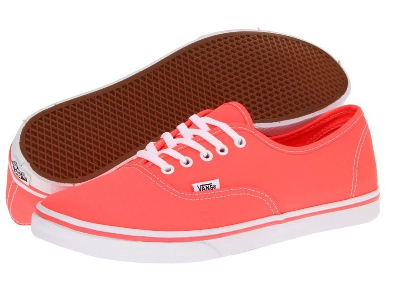 trampki damskie VANS - AUTHENTIC LO PRO NEON/CORAL-37